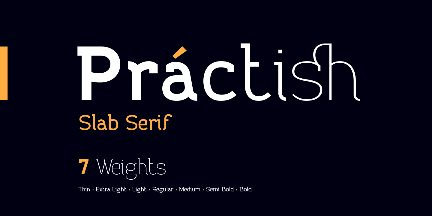 Practish Light Font preview